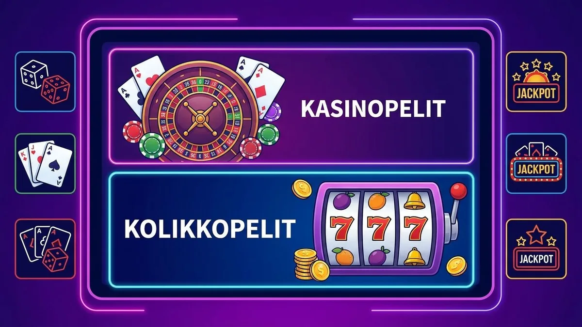 Kasinopelit ja kolikkopelit